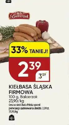 Chata Polska Kiełbasa Śląska Firmowa Balcerzak oferta