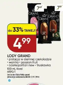 Chata Polska Lody Grand pistacja w ciemnej czekoladzie oferta