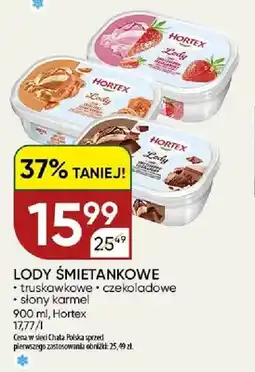 Chata Polska Lody śmietankowe Hortex truskawkowe oferta