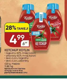 Chata Polska Ketchup łagodny 60% mniej kalorii Kotlin oferta