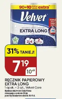Chata Polska Ręcznik papierowy Velvet Extra Long oferta