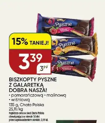 Chata Polska Biszkopty z galaretką pomarańczową Dobra Nasza! oferta