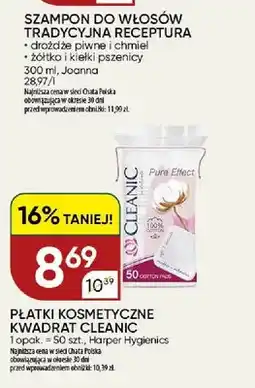 Chata Polska Płatki kosmetyczne kwadratowe Cleanic oferta