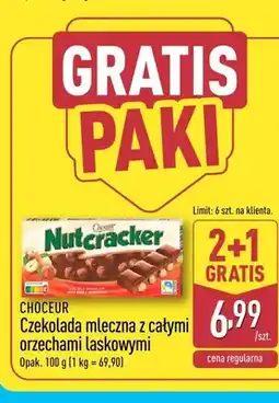 ALDI Czekolada mleczna z całymi orzechami laskowymi Choceur oferta