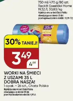 Chata Polska Worki na śmieci z uszami Dobra Nasza! oferta