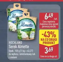 ALDI Serek twarogowy Almette śmietankowy Hochland oferta