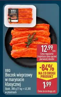 ALDI Boczek wieprzowy w marynacie klasycznej w plastrach BBQ oferta