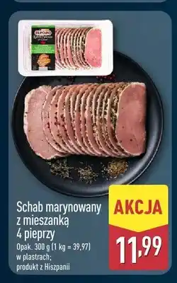 ALDI Schab marynowany z mieszanką 4 pieprzy w plastrach Elpozo oferta