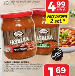 Top Market Fasolka Spiżarnia Dworska po bretońsku w sosie pomidorowym oferta