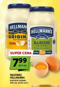 Groszek Majonez Hellmanns wybrane rodzaje oferta
