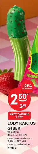Żabka Lody Kaktus Gibek oferta