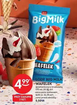 Żabka Lody Big Milk Wafelek oferta