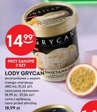 Żabka Lody Grycan oferta