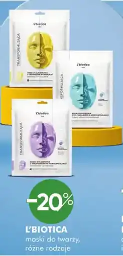 SuperPharm L'biotica maski do twarzy oferta