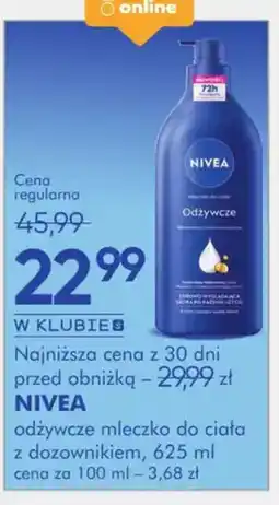 SuperPharm NIVEA Odżywcze mleczko do ciała oferta