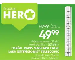 SuperPharm L'Oréal Paris Maskara False Lash Extensionist Telescopic tusz do rzęs oferta