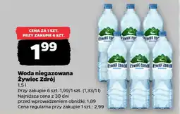 Netto Woda niegazowana Żywiciel Zdrój oferta