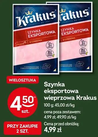 Żabka Szynka eksportowa wieprzowa Krakus oferta