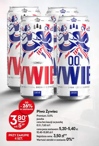 Żabka Piwo Żywiec Premium 0,0% oferta