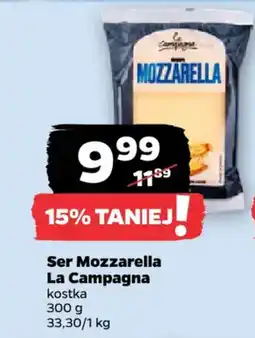 Netto Ser Mozzarella La Campagna kostka oferta
