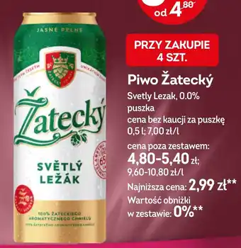 Żabka Piwo Żatecký Svetlý Ležák oferta
