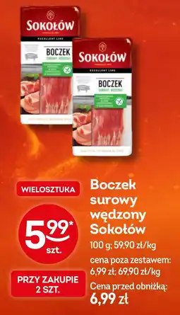 Żabka Boczek surowy wędzony Sokółów oferta