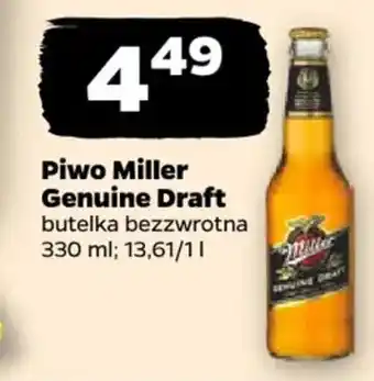 Netto Piwo Miller Genuine Draft oferta