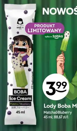Żabka Lody Boba Matcha&Bluberry oferta