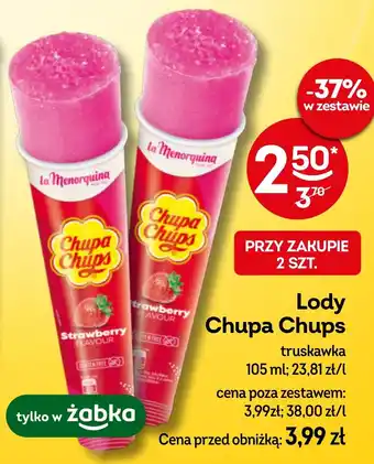Żabka Lody Chupa Chups truskawka oferta