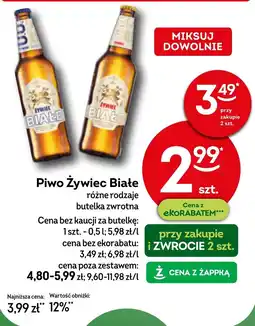 Żabka Piwo Żywiec Białe oferta