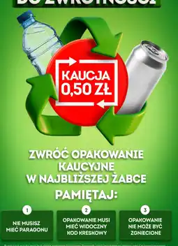 Żabka Kaucja na butelki i puszki oferta