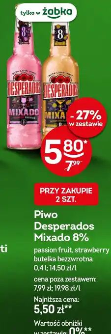Żabka Piwo Desperados Mixado 8% oferta
