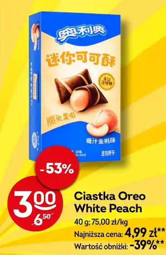 Żabka Ciastka Oreo White Peach oferta