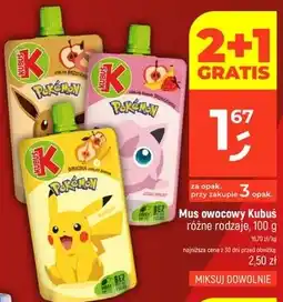 Dealz Mus owocowy Kubus Pokémon oferta