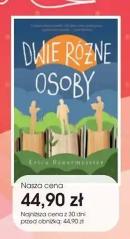 Świat Książki Dwie Różne Osoby Erica Bauermeister oferta