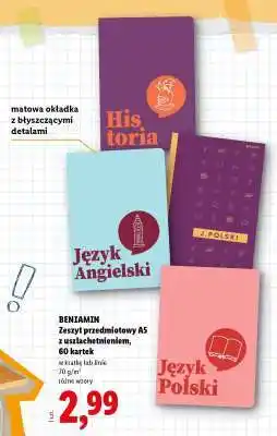Lidl BENIAMIN Zeszyt przedmiotowy A5 oferta