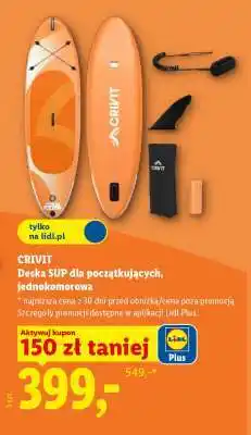 Lidl CRIVIT Deska SUP dla początkujących, jednokomorowa oferta