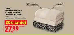 Lidl LIVARNO Ręcznik kąpielowy frotte oferta