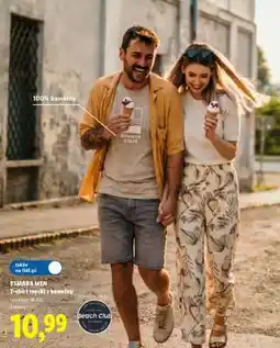 Lidl ESMARA MEN T-shirt męski z bawełny oferta