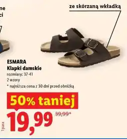 Lidl ESMARA Klapki damskie oferta