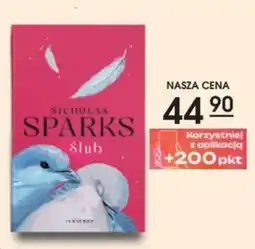 Świat Książki Nicholas Sparks Ślub oferta