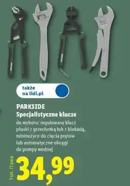 Lidl PARKSIDE Specjalistyczne klucze oferta