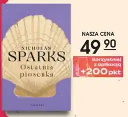Świat Książki Nicholas Sparks Ostatnia piosenka oferta