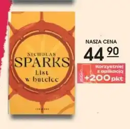 Świat Książki Nicholas Sparks List w butelce oferta