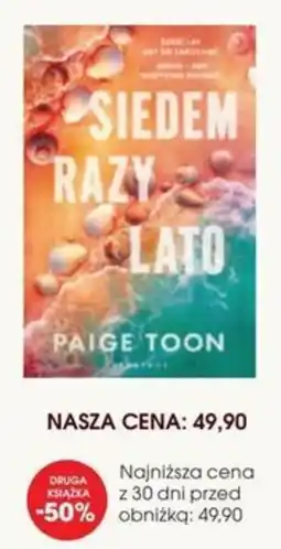 Świat Książki Siedem razy lato oferta