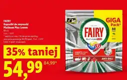 Lidl FAIRY Kapsułki do zmywarki Platinum Plus Lemon oferta