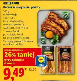 Lidl GRILL&FUN Boczek w marynacie, plastry oferta