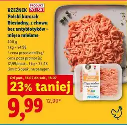 Lidl Polski kurczak Biesiadny, mięso mielone oferta