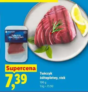 Lidl Tuńczyk żółtopłetwy, stek oferta