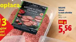 Lidl Deluxe Salami w stylu włoskim oferta